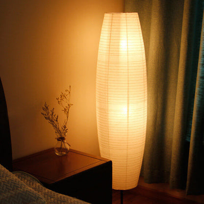 LumoRise | Design-Säulenlampe aus Reispapier | Skandinavisch Japanischer Stil & Warmes Ambientelicht
