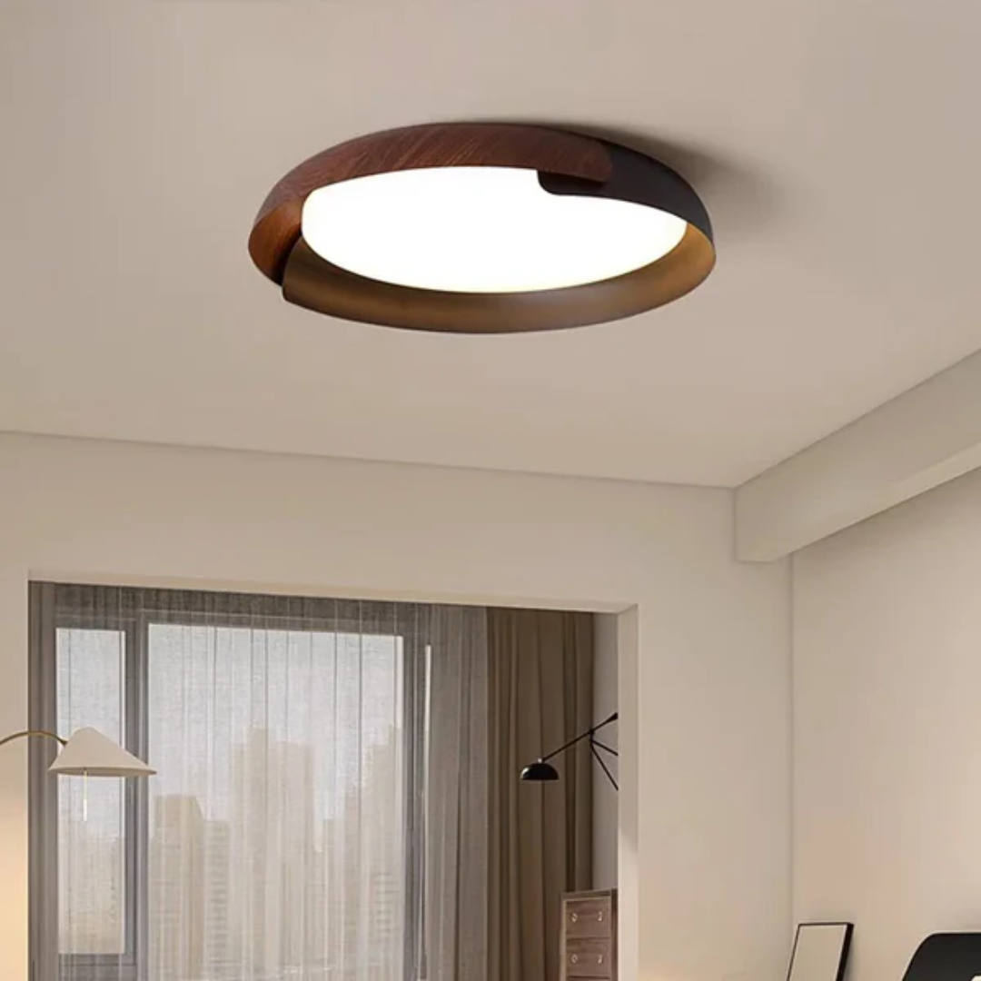 Vynor Lysa | Deckenleuchte aus Holz für Schlafzimmer