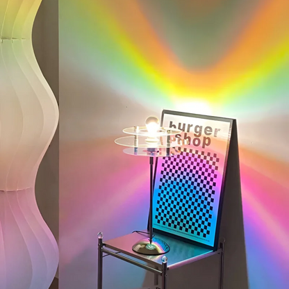Sylinaea - Retro LED Tischlampe mit Scheibendesign