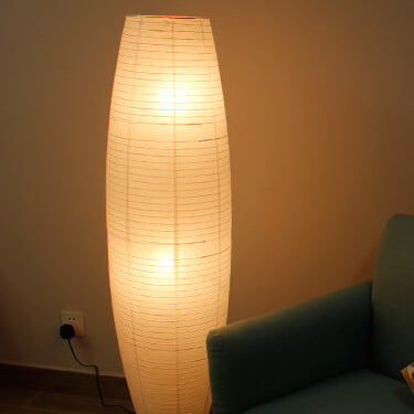 LumoRise | Design-Säulenlampe aus Reispapier | Skandinavisch Japanischer Stil & Warmes Ambientelicht