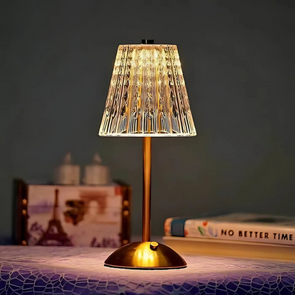 Crystal | Luxe LED‑Tischlampe mit Kristall‑Effekt