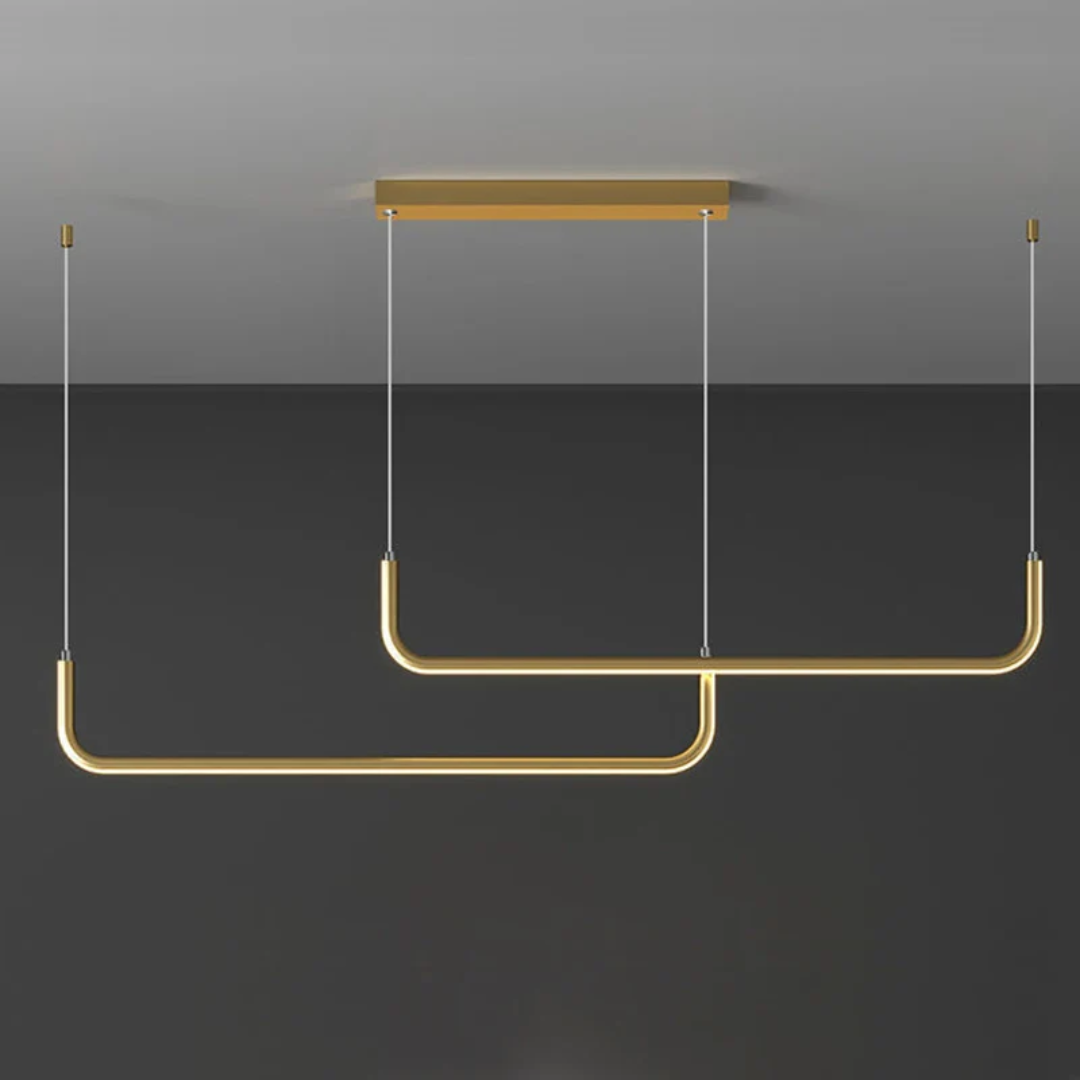 Dymor Elin | Exklusive Design Pendelleuchte aus Metall und Glas