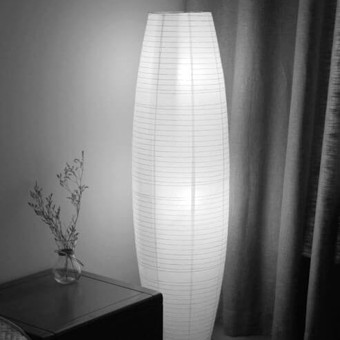 LumoRise | Design-Säulenlampe aus Reispapier | Skandinavisch Japanischer Stil & Warmes Ambientelicht