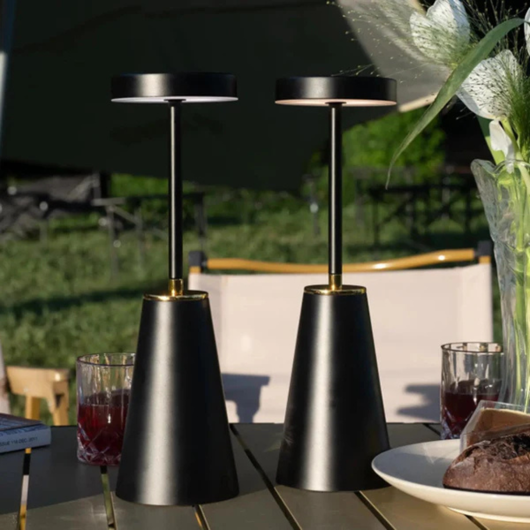 Gleon Lumo | Wiederaufladbare kabellose LED Tischleuchte mit Touch‑Bedienung