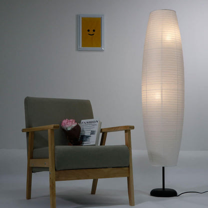 LumoRise | Design-Säulenlampe aus Reispapier | Skandinavisch Japanischer Stil & Warmes Ambientelicht