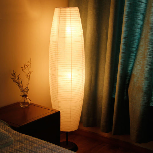 LumoRise | Design-Säulenlampe aus Reispapier | Skandinavisch Japanischer Stil & Warmes Ambientelicht