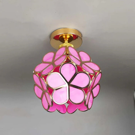 Zyvia Fleur | Deckenleuchte aus Glas im floralen Design mit LED