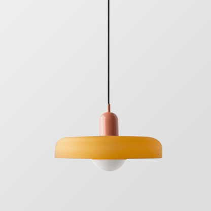 Lunari Halo | Hängeleuchte aus farbigem Glas im Bauhaus-Stil