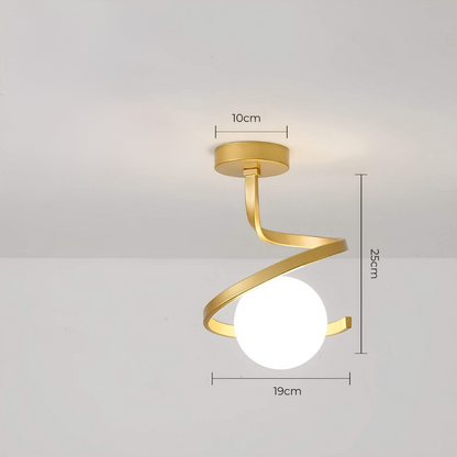 Tavon LED Deckenlampe | Luxuriöses Design | Warmes Licht | Aluminium & Acryl