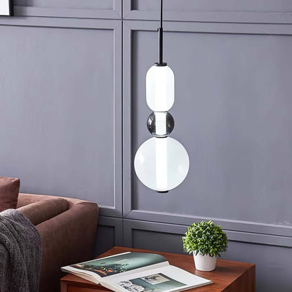 Elegante Designer-Hängelampe – Modernes Buntglas