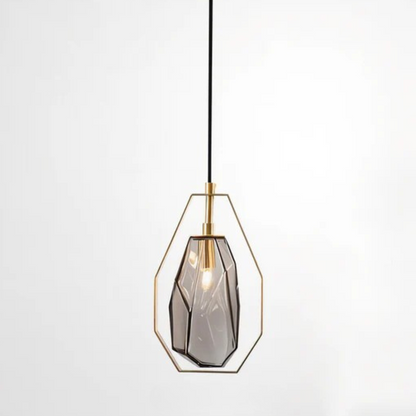 Flavia | Minimalistische Hängeleuchte aus Glas im modernen Stil
