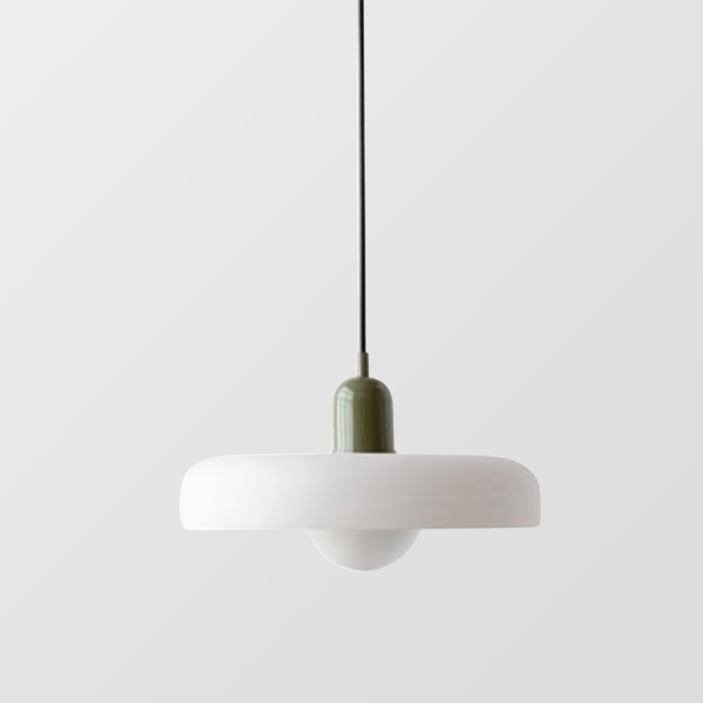 Lunari Halo | Hängeleuchte aus farbigem Glas im Bauhaus-Stil