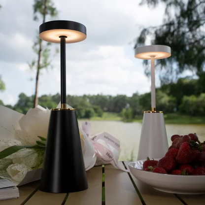 Gleon Lumo | Wiederaufladbare kabellose LED Tischleuchte mit Touch‑Bedienung