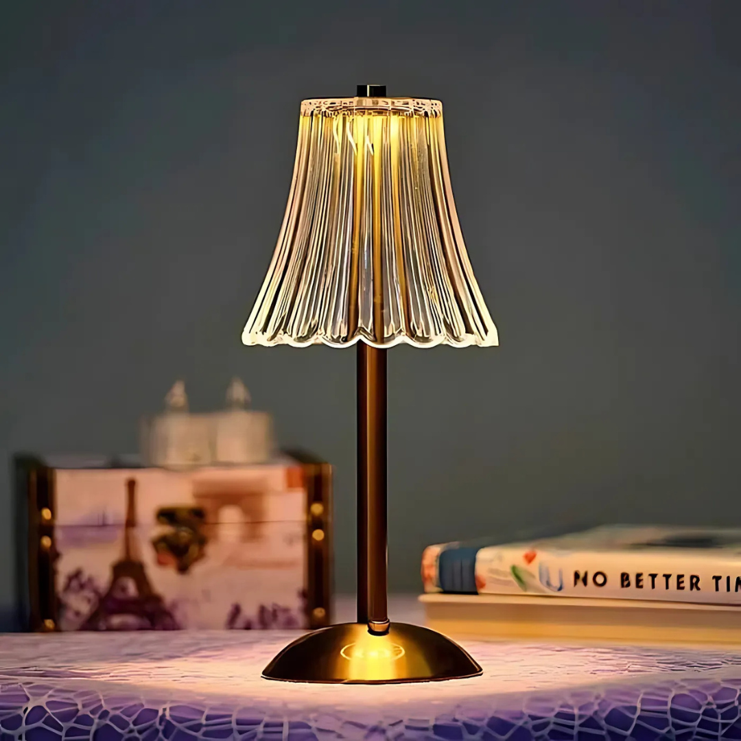 Crystal | Luxe LED‑Tischlampe mit Kristall‑Effekt