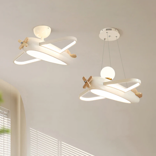 Celvo | Luxus LED-Deckenleuchte im verspielten Flugzeug-Design