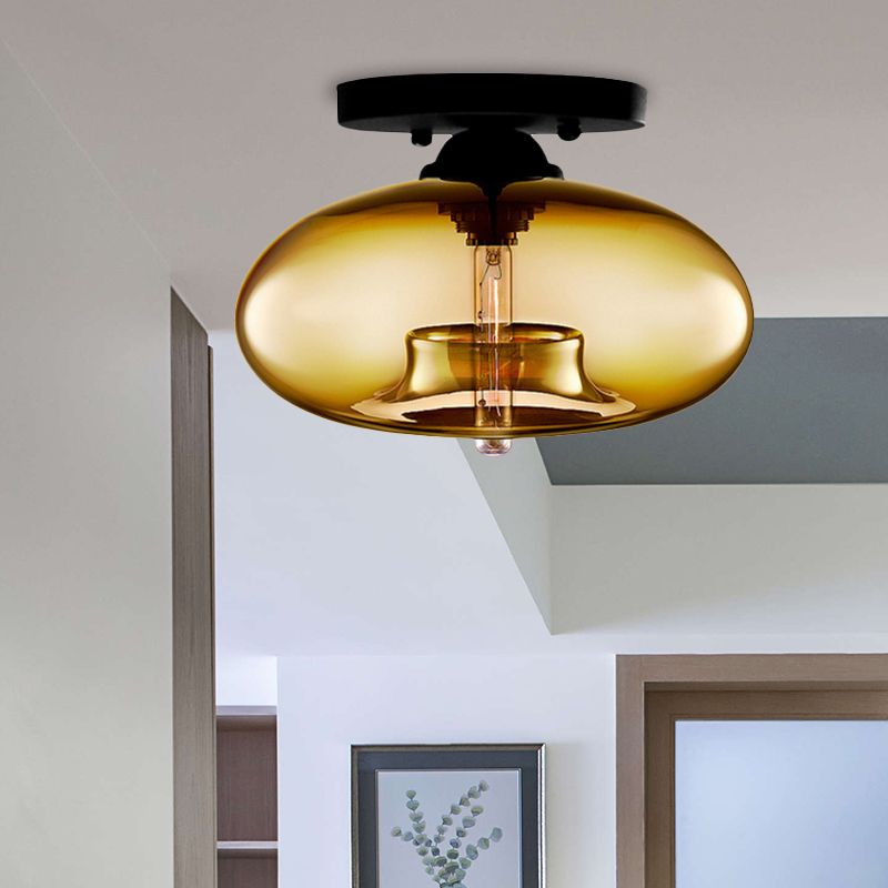 Veluna Orb | Art-Déco-Deckenleuchte im Globe-Design für Wohnzimmer & Flur
