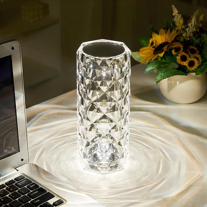 Lunora Glint | Kristall-Tischlampe mit stimmungsvollem Lichtspiel