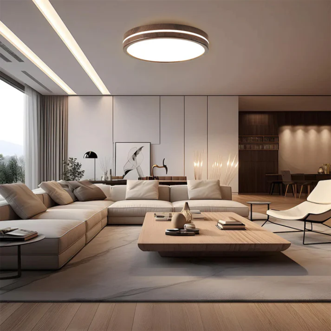 Velmaro | LED Deckenleuchte aus Holz im stilvollen Design