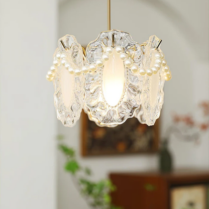 Aetha – Blumenförmige Glas-Pendelleuchte für Esszimmer & Wohnzimmer