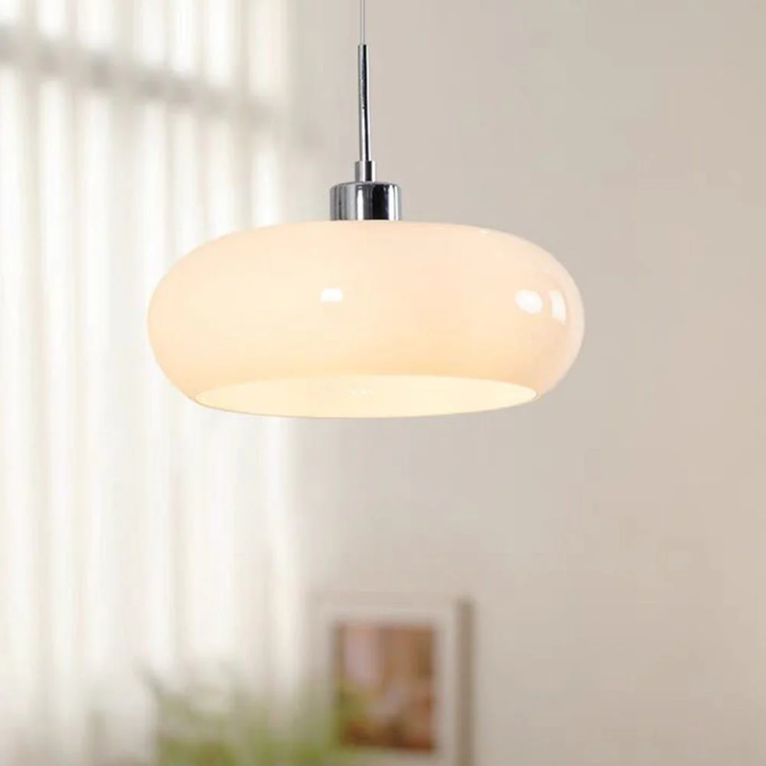 Cornelia | Glas-Hängelampe mit LED für Esszimmer & Wohnzimmer