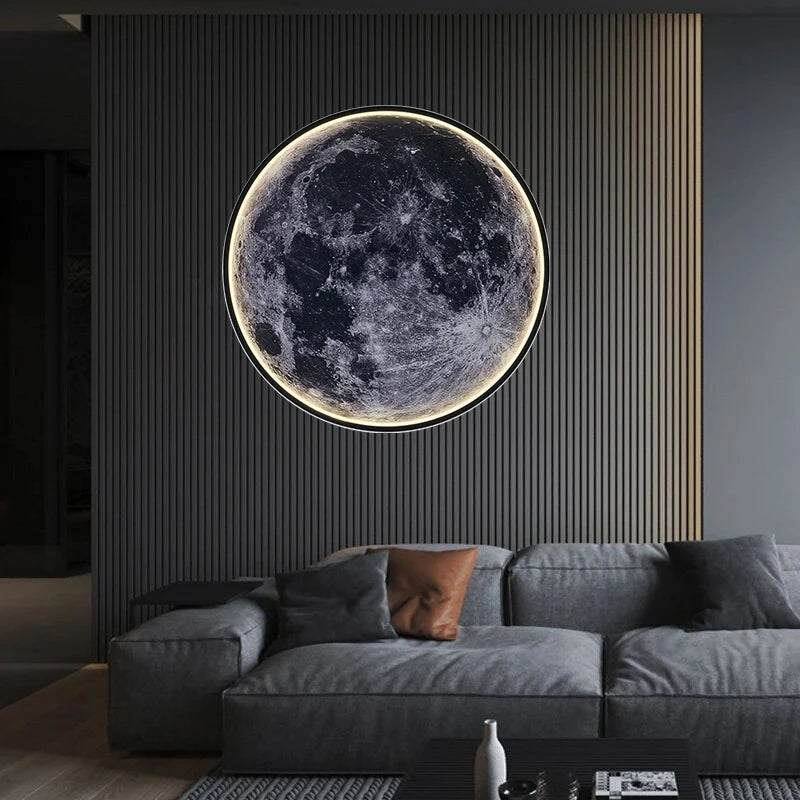 Lunora | Dimmbare LED-Wandleuchte im Mond-Design für stilvolle Wohnakzente