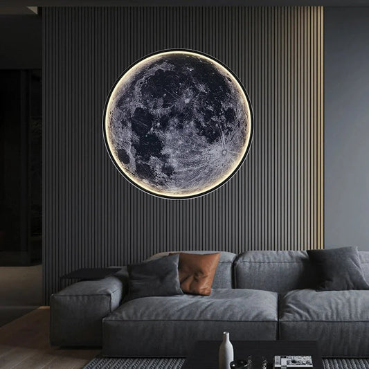 Lunora | Dimmbare LED-Wandleuchte im Mond-Design für stilvolle Wohnakzente