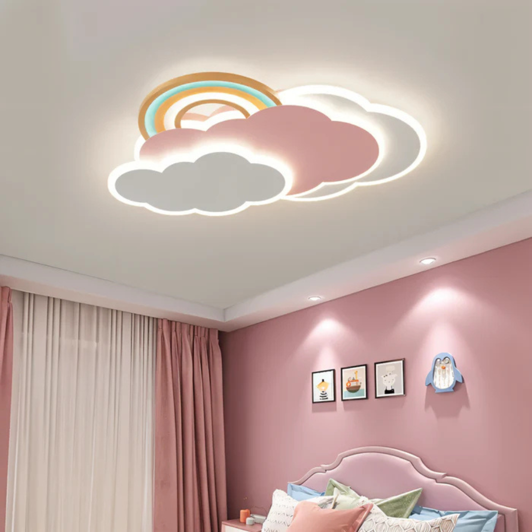 Pynki Glow | LED-Deckenleuchte mit Regenbogenmotiv für Kinderzimmer
