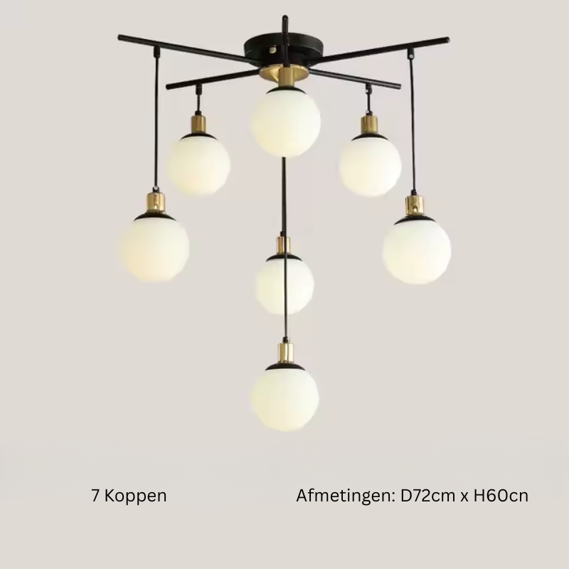 Ignatia | Skandinavischer Vintage-LED-Kronleuchter für das Wohnzimmer