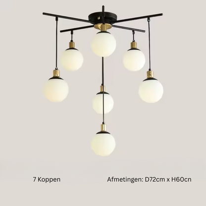 Ignatia | Skandinavischer Vintage-LED-Kronleuchter für das Wohnzimmer