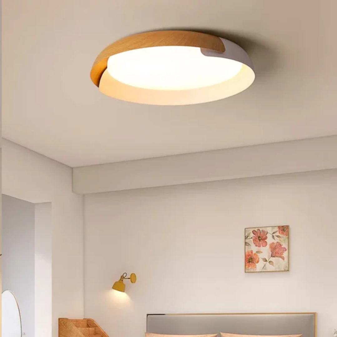 Vynor Lysa | Deckenleuchte aus Holz für Schlafzimmer