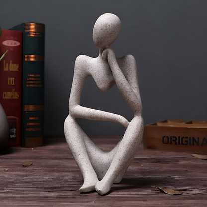 Elarin | Abstrakte Skulptur eines nachdenklichen Menschen