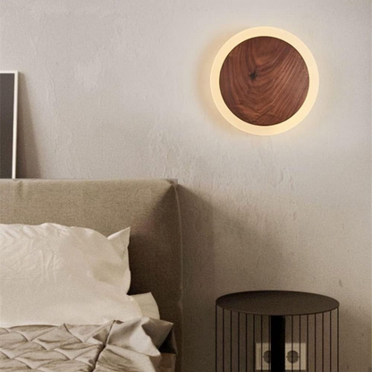 Nalo | LED-Wandleuchte aus Holz – skandinavisches Design, energiesparend