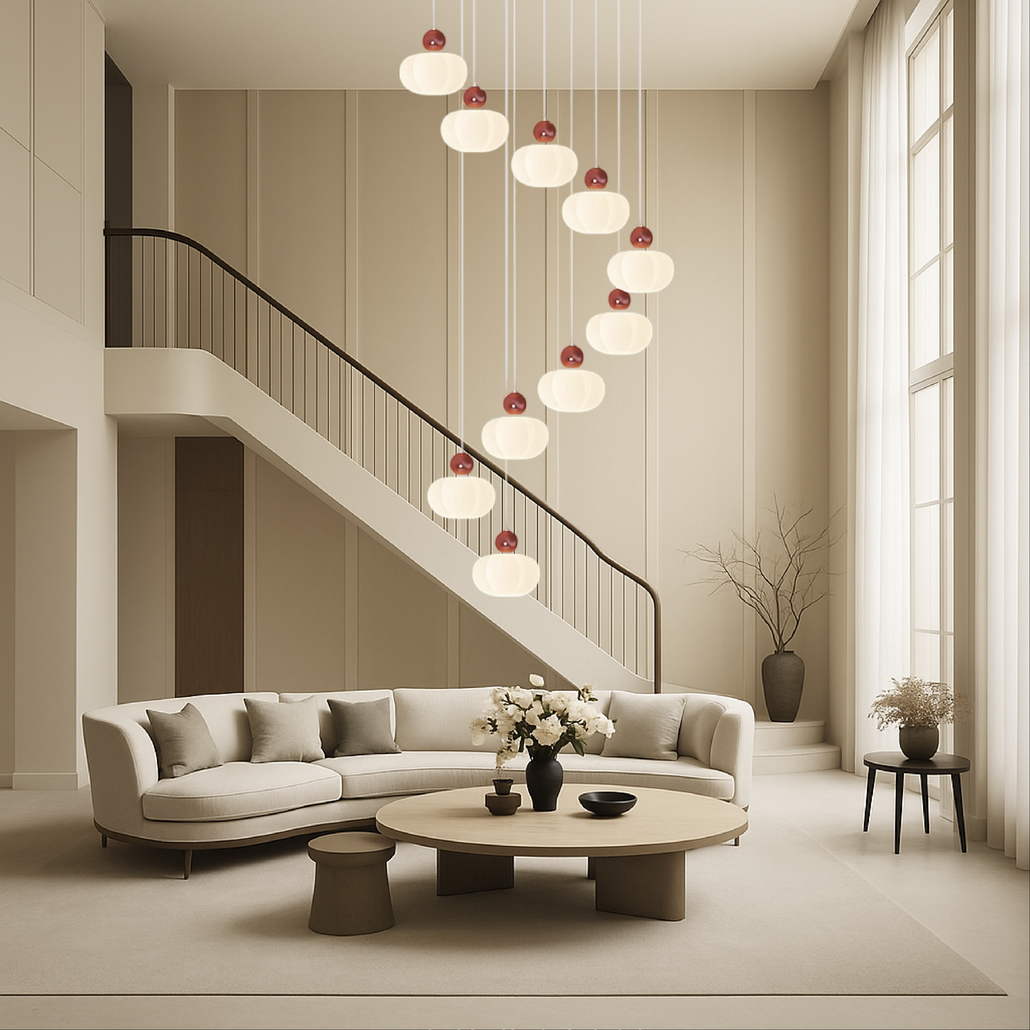 Aestara – Art-Deco Kristall-Kronleuchter für Treppenhaus & Eingangsbereich