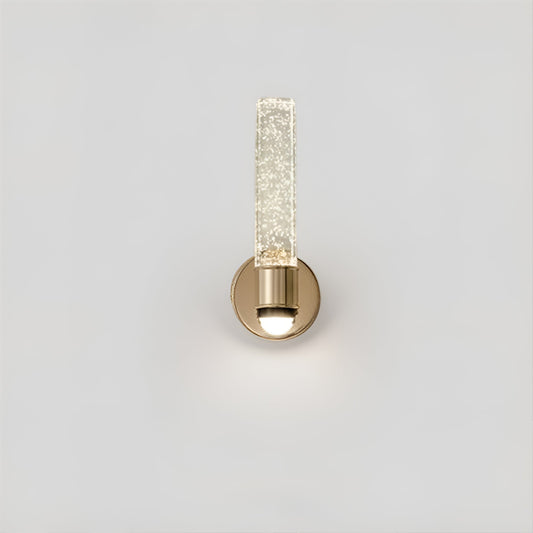 Kristallen wandlamp – glamoureuze wandlamp met bolglas en metalen frame