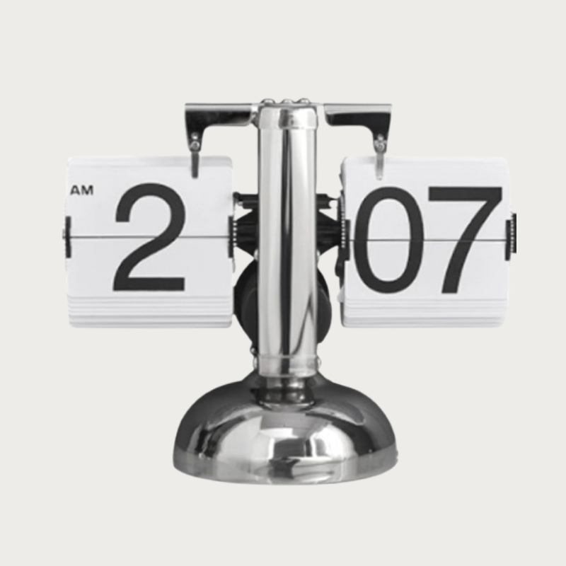 Fliporia Retro | Mechanische Flip-Uhr im Vintage-Design