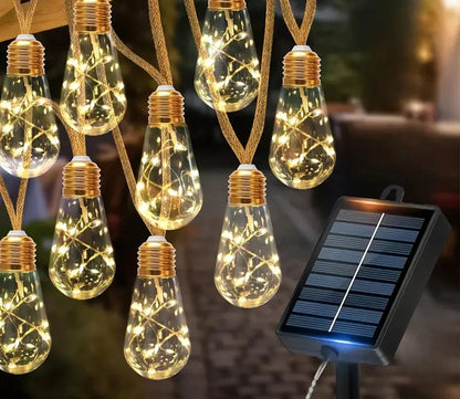 Halloween & Weihnachten Solar Lichterkette – LED Außenbeleuchtung mit 8 Modi