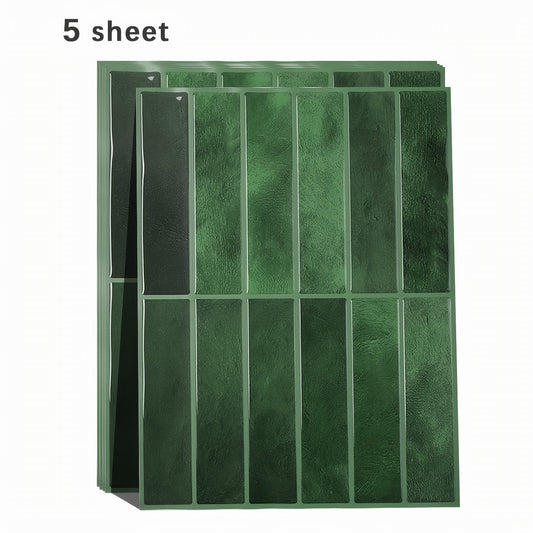 WallStyle 3D Set | Selbstklebende 3D-Wandfliesen für zeitgemäßes Interieur