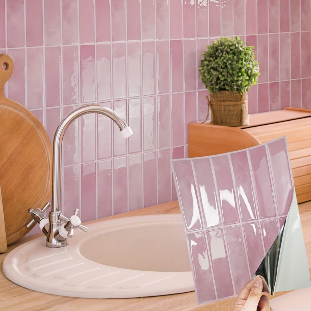 WallStyle 3D Set | Selbstklebende 3D-Wandfliesen für zeitgemäßes Interieur
