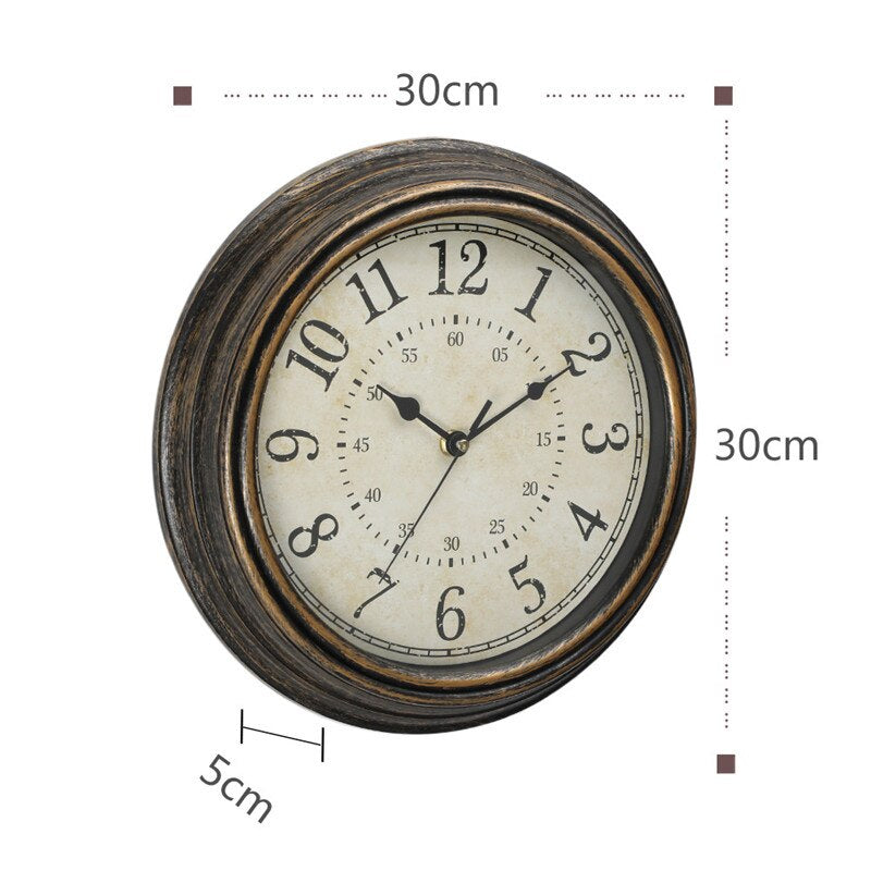 Timeless Vintage | Antike Holz-Wanduhr | Rustikaler Retro-Charme & nostalgische Eleganz für Ihr Zuhause