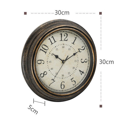 Timeless Vintage | Antike Holz-Wanduhr | Rustikaler Retro-Charme & nostalgische Eleganz für Ihr Zuhause