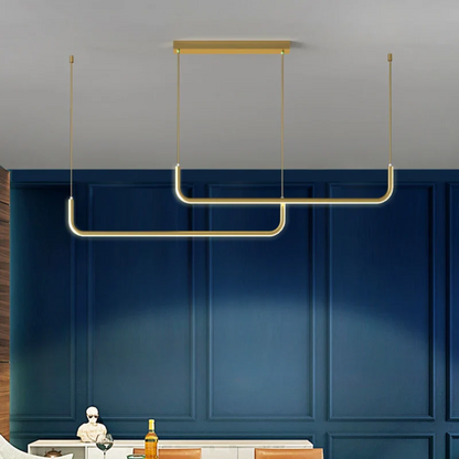 Dymor Elin | Exklusive Design Pendelleuchte aus Metall und Glas
