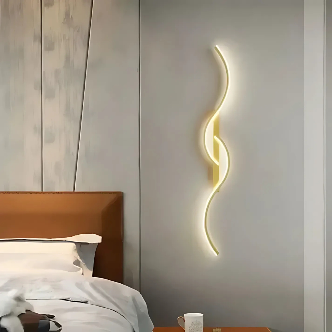 Zovira Edge | Elegante LED Wandleuchte aus Aluminium für stimmungsvolle Innenbeleuchtung