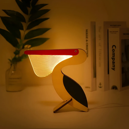 Telyx Aurin | LED Nachtlicht aus Holz mit Acryl-Design