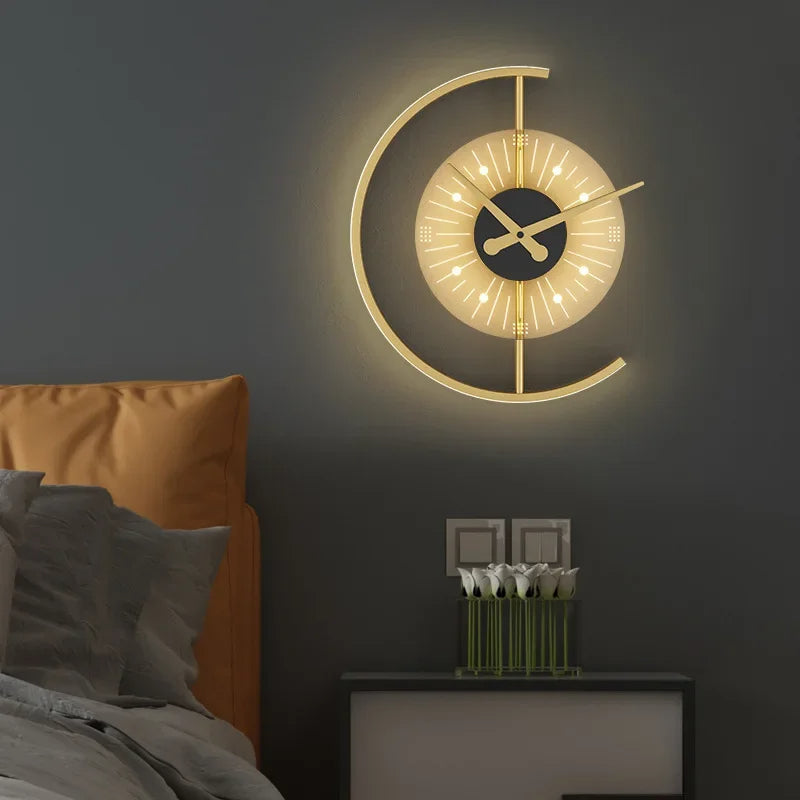 Lumano | Moderne LED-Wandlampe im Uhrendesign mit Dimmfunktion