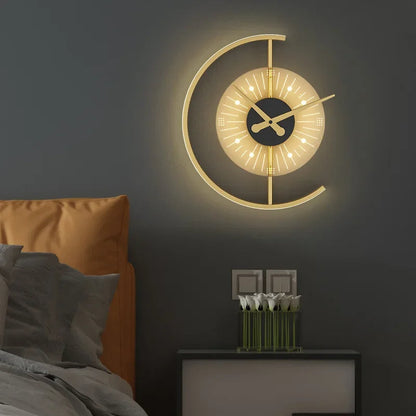 Lumano | Moderne LED-Wandlampe im Uhrendesign mit Dimmfunktion