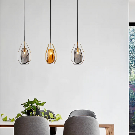 Flavia | Minimalistische Hängeleuchte aus Glas im modernen Stil
