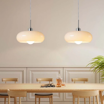 Cornelia | Glas-Hängelampe mit LED für Esszimmer & Wohnzimmer