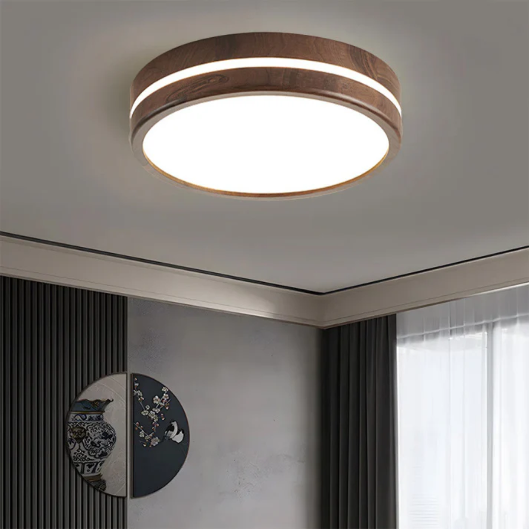 Velmaro | LED Deckenleuchte aus Holz im stilvollen Design