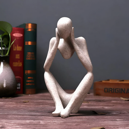 Elarin | Abstrakte Skulptur eines nachdenklichen Menschen
