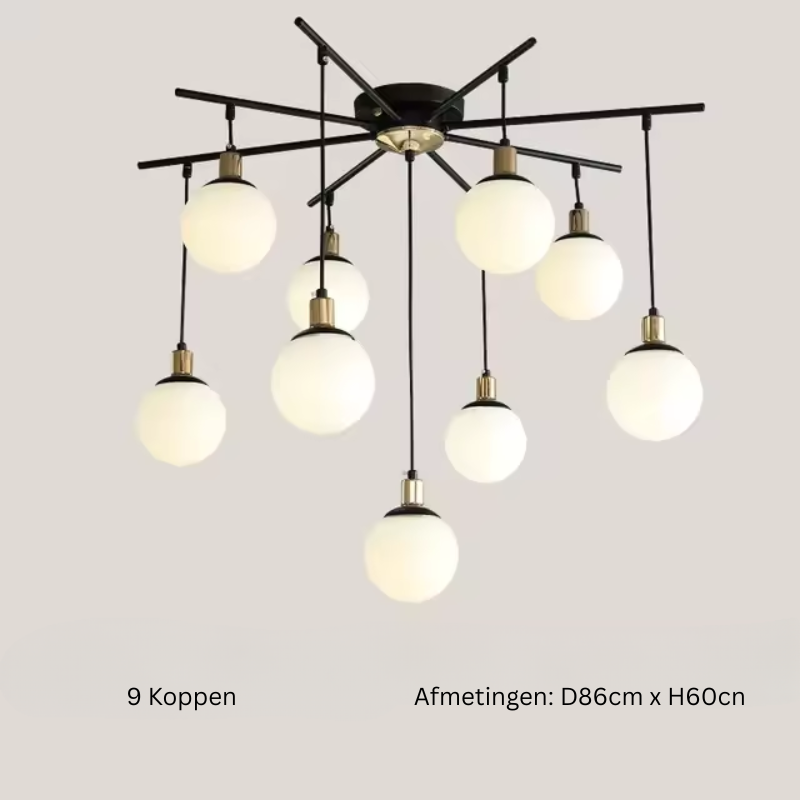 Ignatia | Skandinavischer Vintage-LED-Kronleuchter für das Wohnzimmer